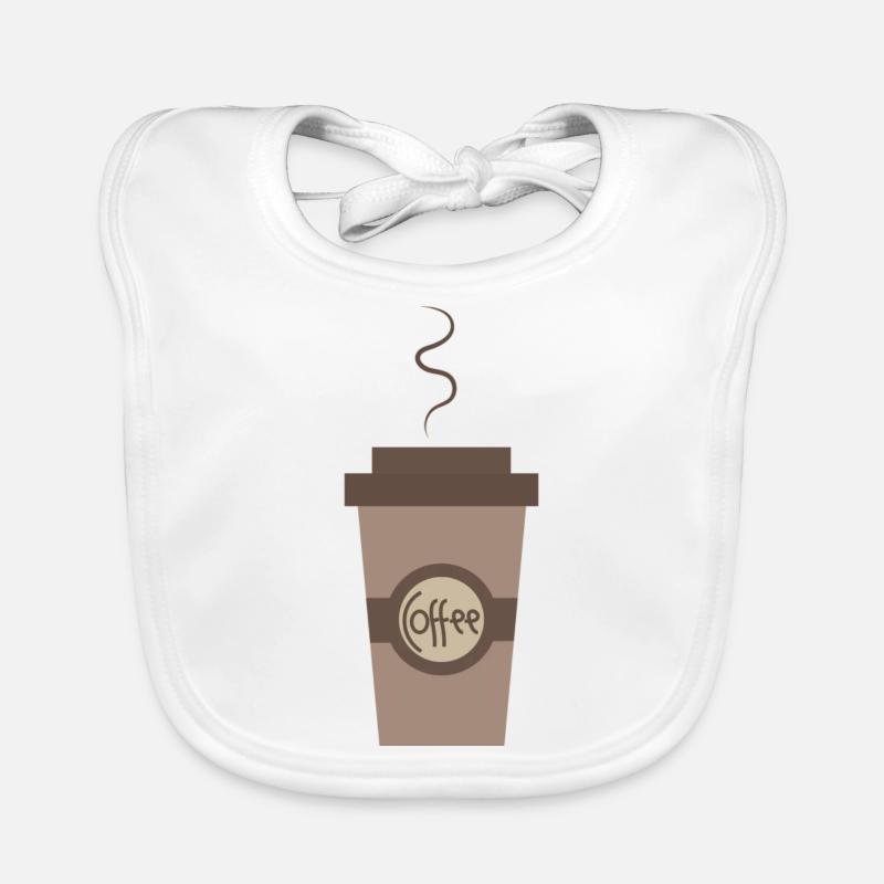 Koffie koffie Bio-slabbetje voor baby's
