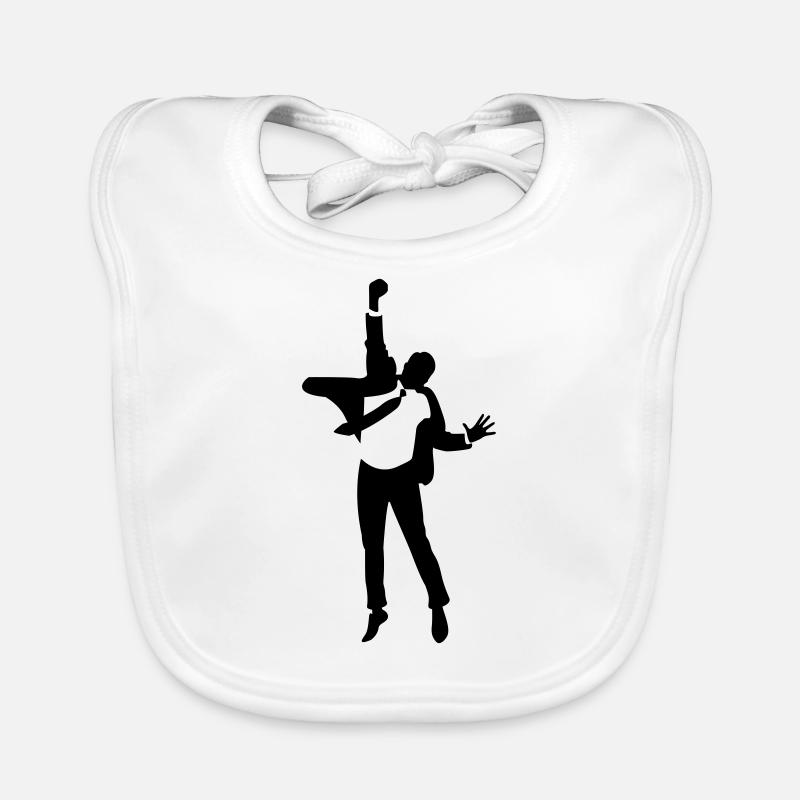 A jumping Manager Organic Baby Bibs