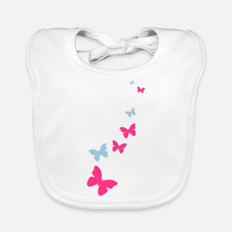 Schmetterlinge 6 Baby Bio-Lätzchen