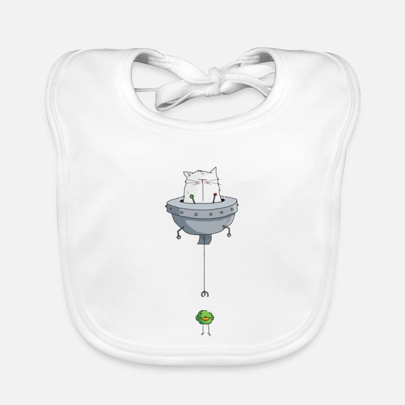 Mrou le chat, Space Cat Bavoir bio Bébé