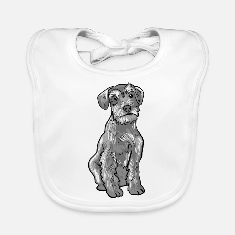 Crabot de Schnauzer Bavoir bio Bébé