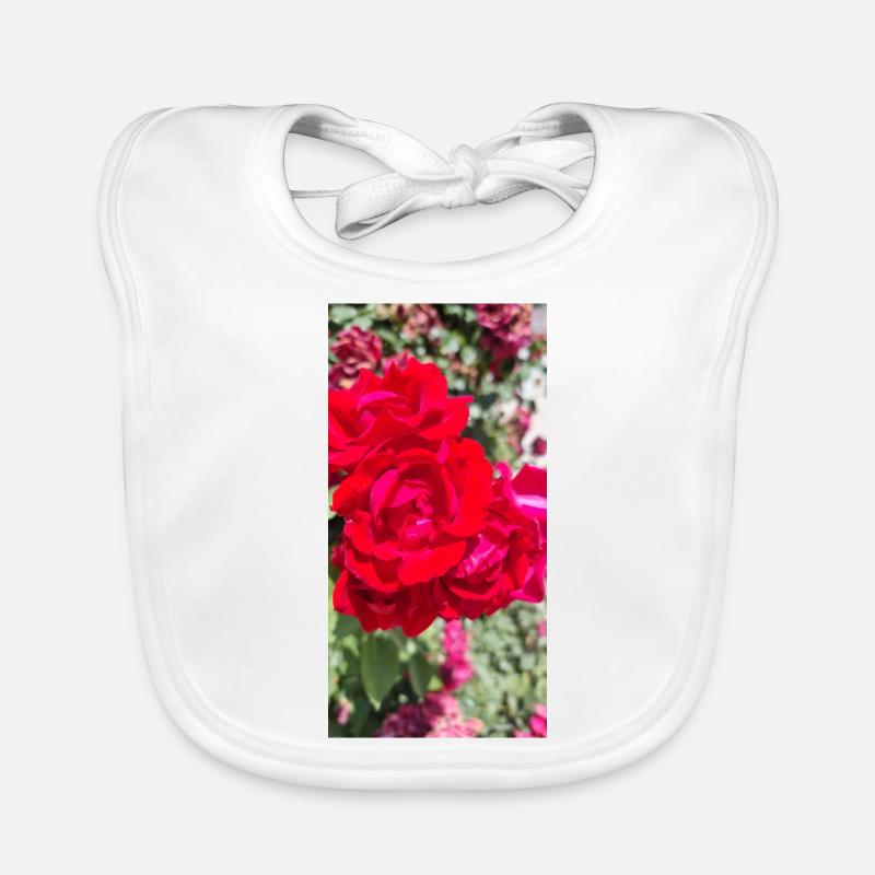 Rose rouge Bavoir bio Bébé