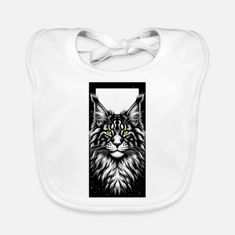 Cat face Organic Baby Bibs