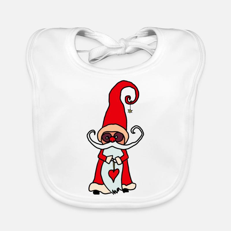 Weihnachtsmann Baby Bio-Lätzchen