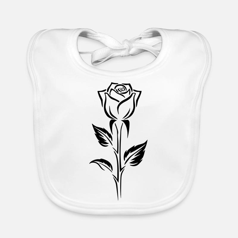 Conception simple d’un logo rose Bavoir bio Bébé