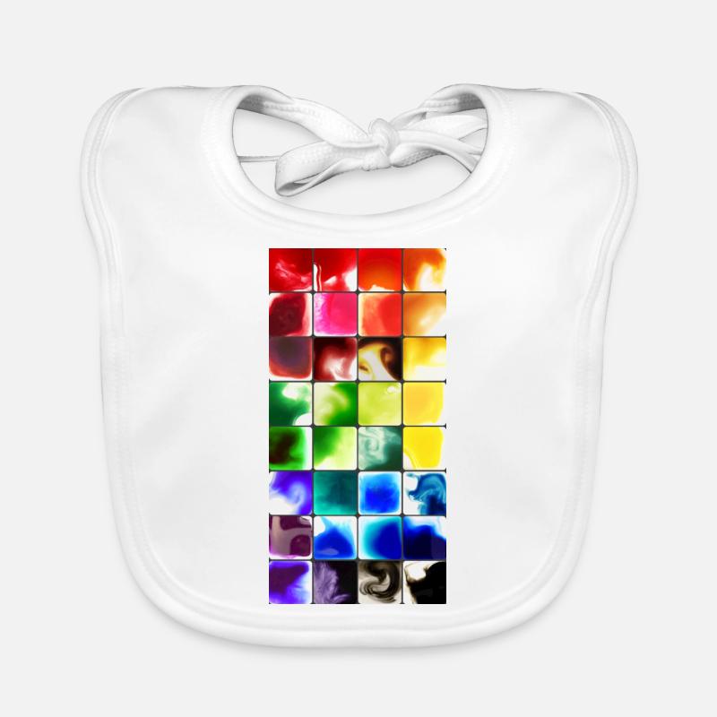 water colour Organic Baby Bibs