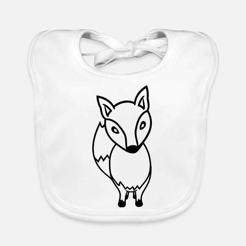 Fuchs Rotfuchs Wildes Tier Schlauer Wald Bewohner Baby Bio-Lätzchen