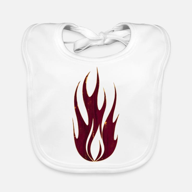 Rock Fire & Flame Organic Baby Bibs