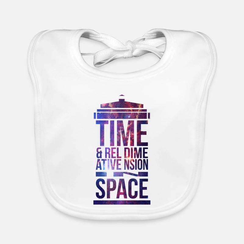 TARDIS - Bavoir bio Bébé - blanc
