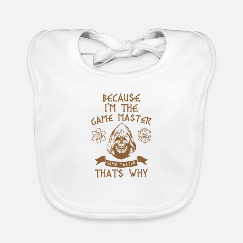 Game master nerd role playing game geek gift Organic Baby Bibs