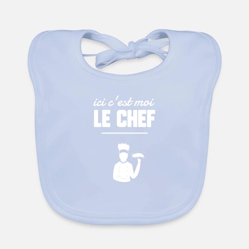 Ici c’est moi le chef Bavoir bio Bébé