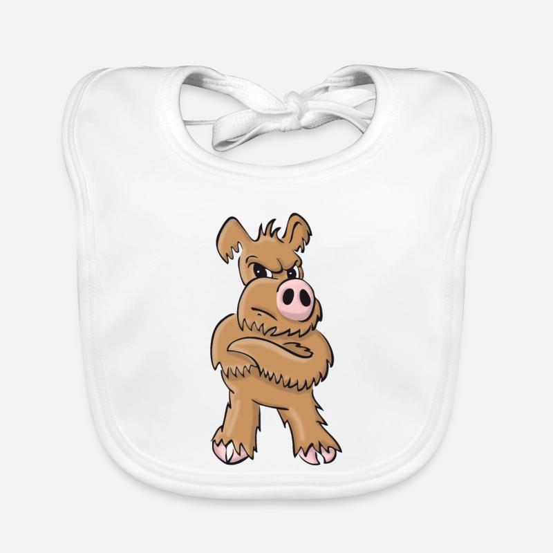 Chien plus faible debout Bavoir bio Bébé