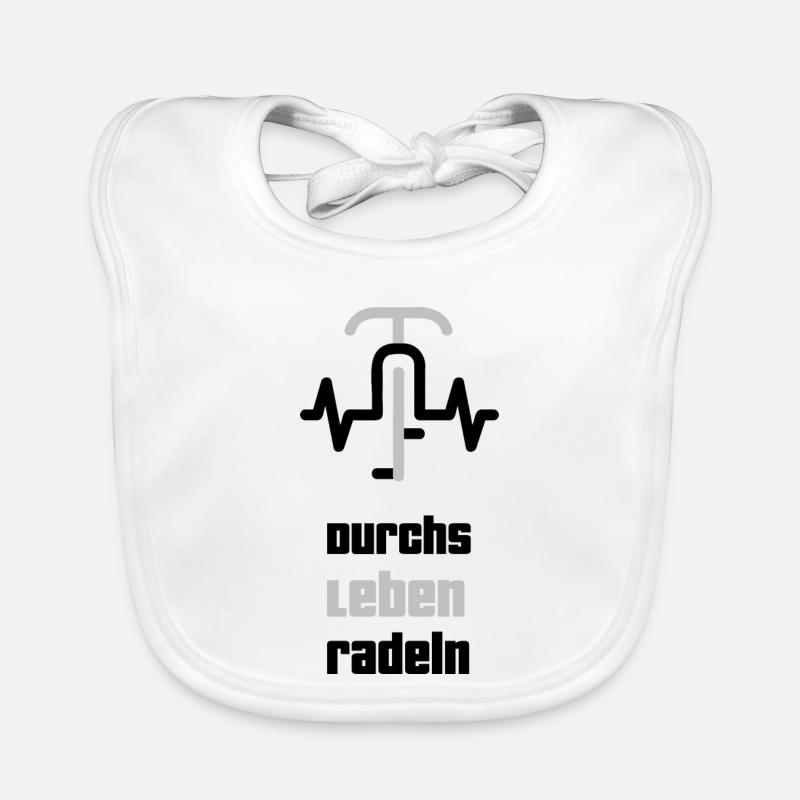 Durchs Leben Radeln Baby Bio-Lätzchen