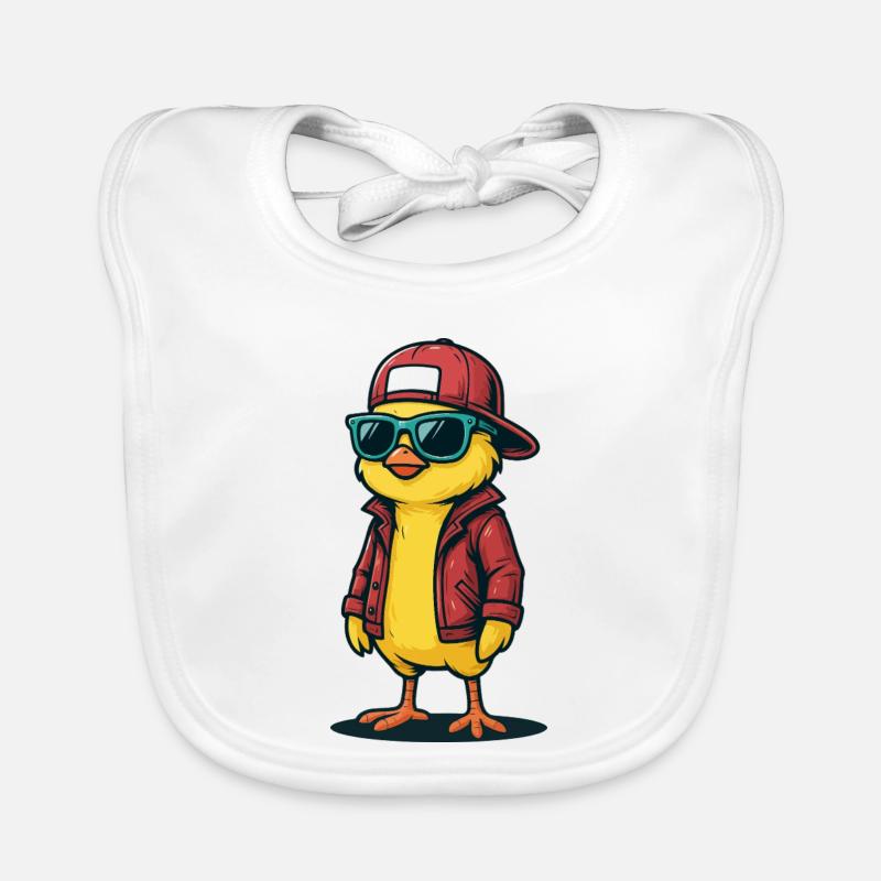 Poussin de style urbain Bavoir bio Bébé