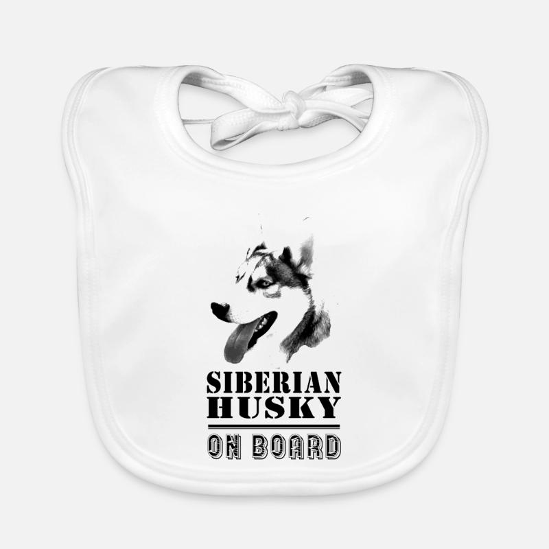 Husky on Board Baby Bio-Lätzchen