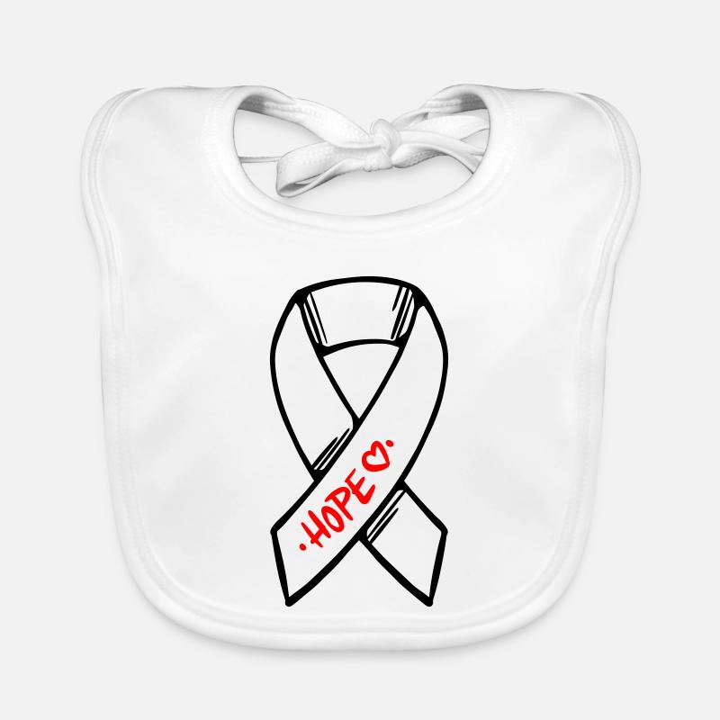 Loop Cancer Hope Organic Baby Bibs