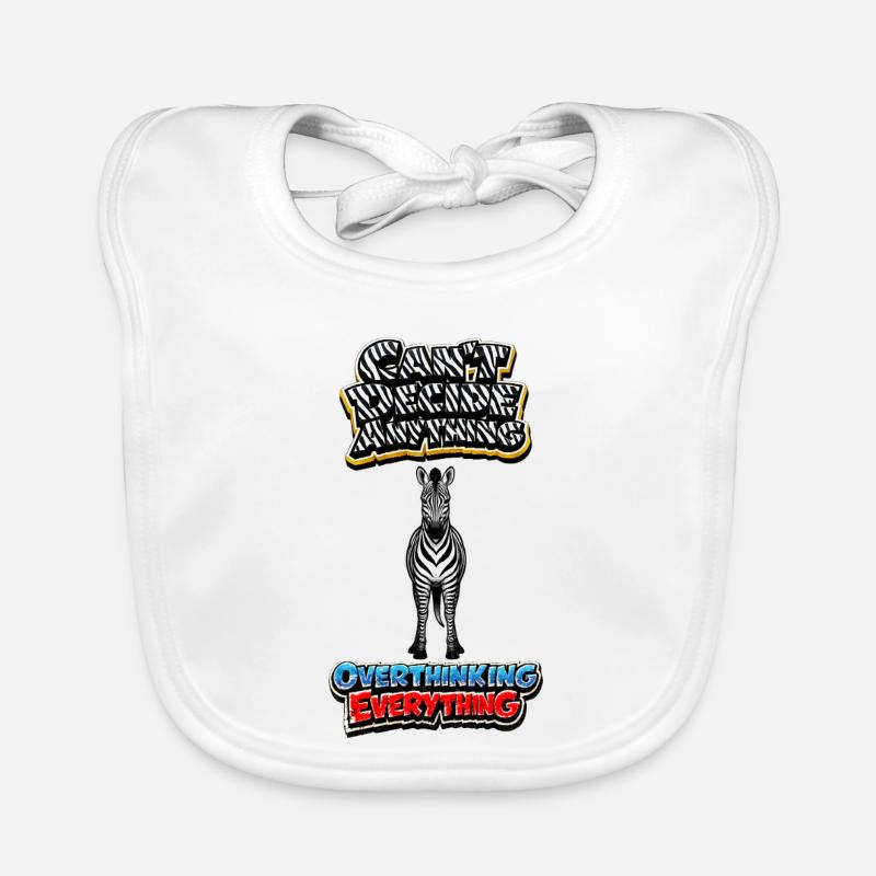 Zebra Overthinking Graphics Bavoir bio Bébé