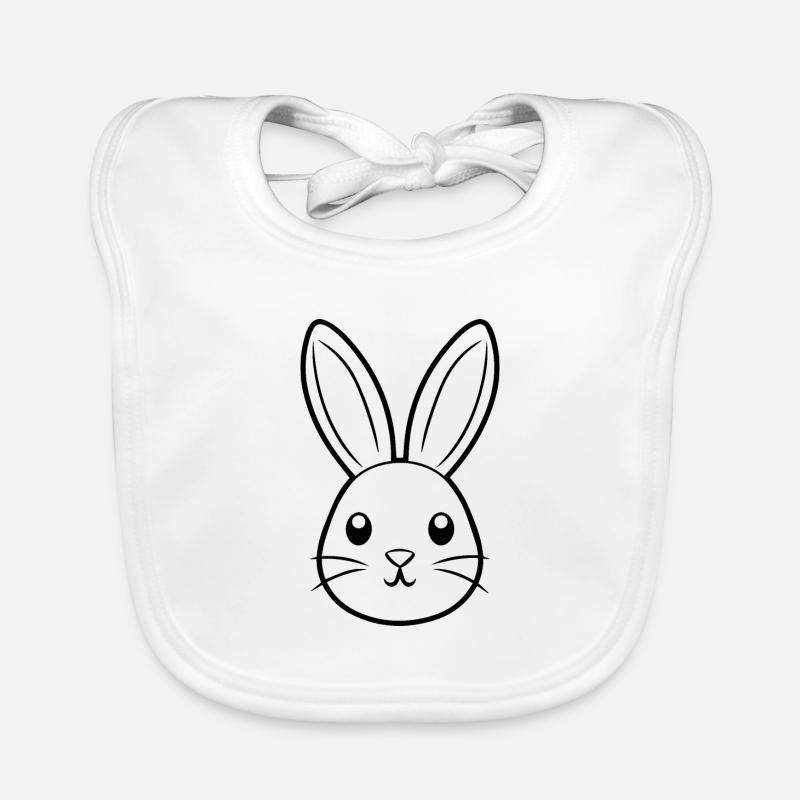 Hase Kaninchen Baby Bio-Lätzchen