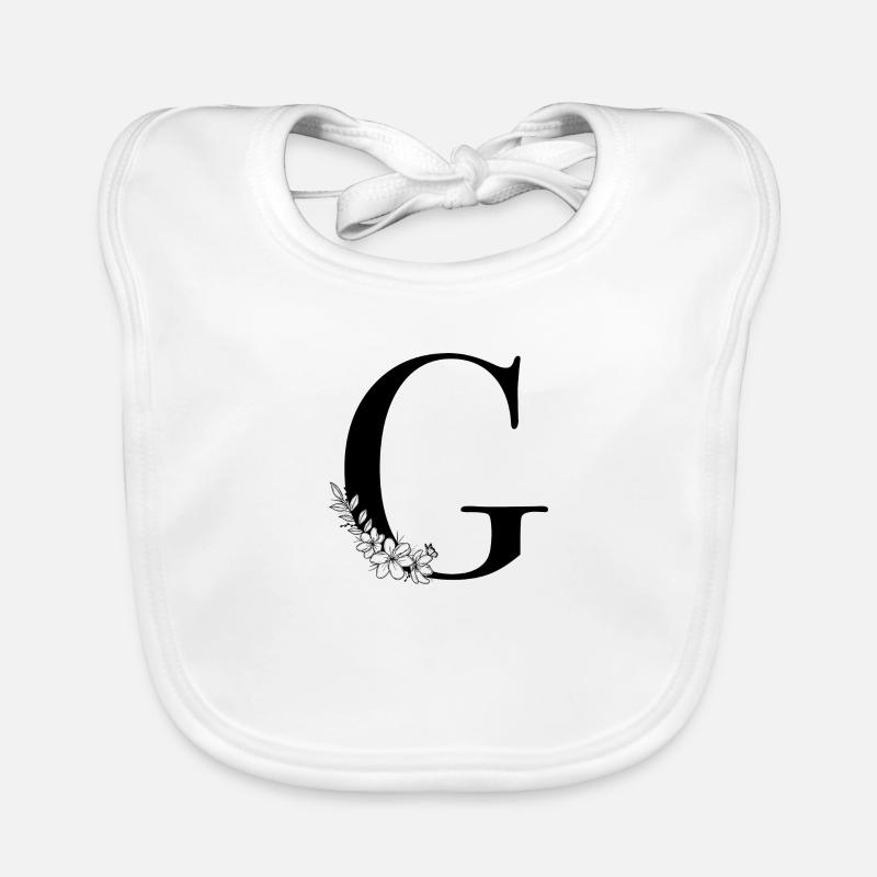 Lettre G Bavoir bio Bébé