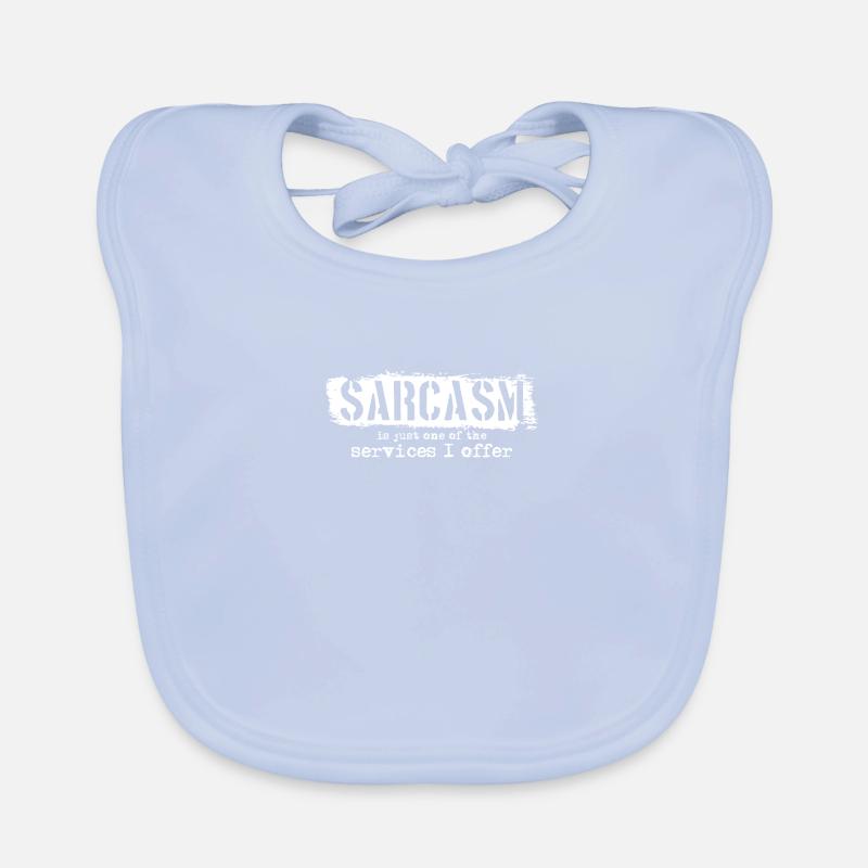 Service drôle de sarcasme drôle Bavoir bio Bébé