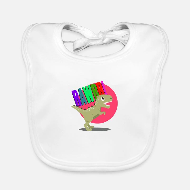Dino Saurian Rex Rawr Bavoir bio Bébé