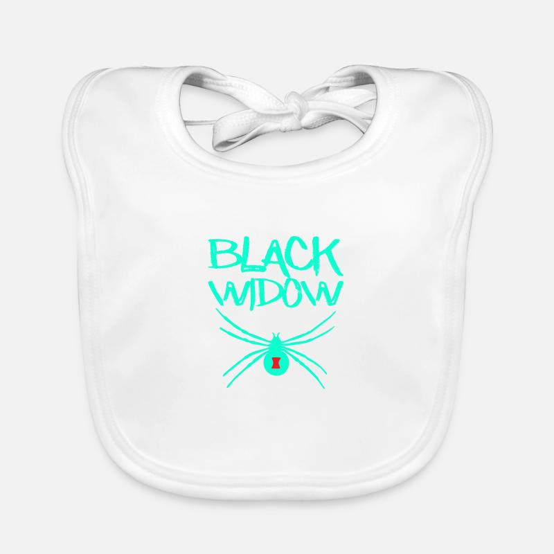 Black Widow Black Widow Spider Organic Baby Bibs