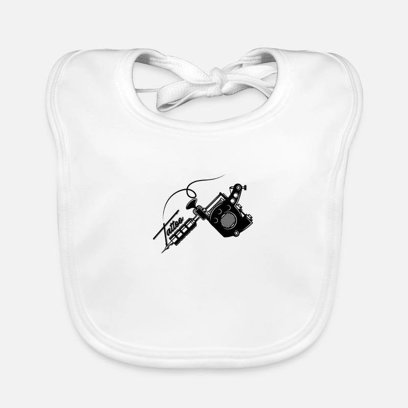 Tattoo tattooed Organic Baby Bibs
