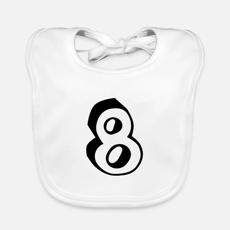 Number Eight Organic Baby Bibs
