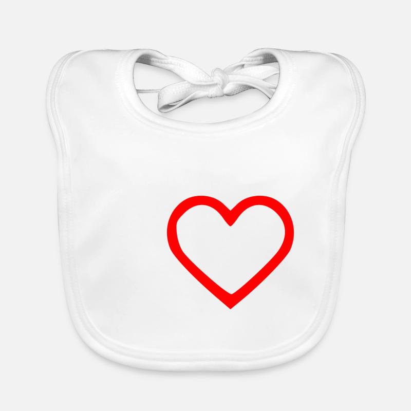 Heart Organic Baby Bibs