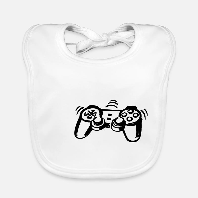 Controller - black Organic Baby Bibs