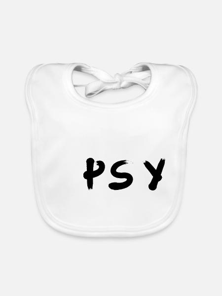 Psy - Baby Bio-Lätzchen - Weiß - Vorne