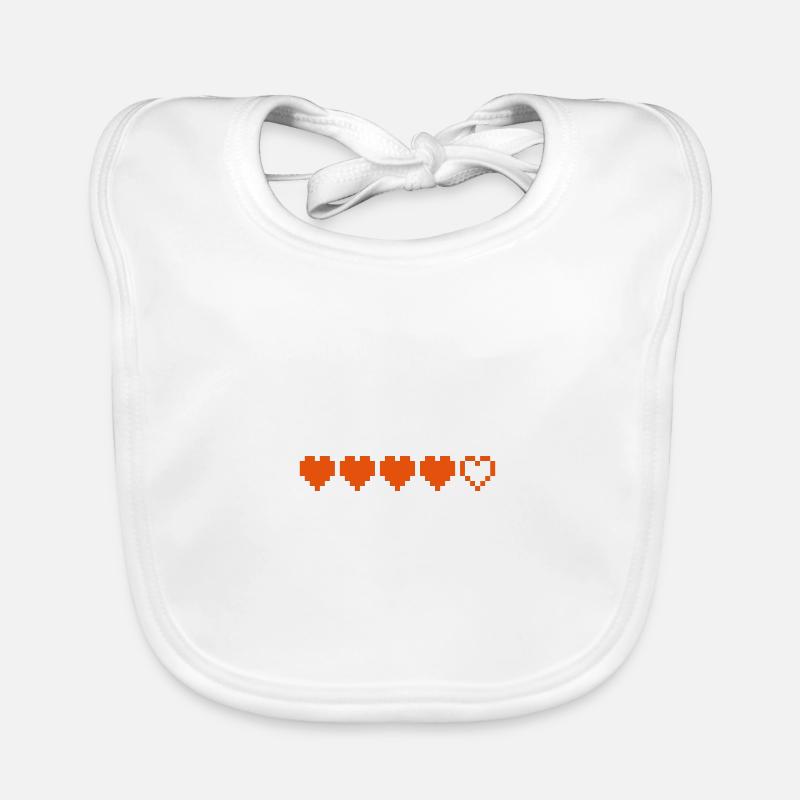 8-bit video game Organic Baby Bibs
