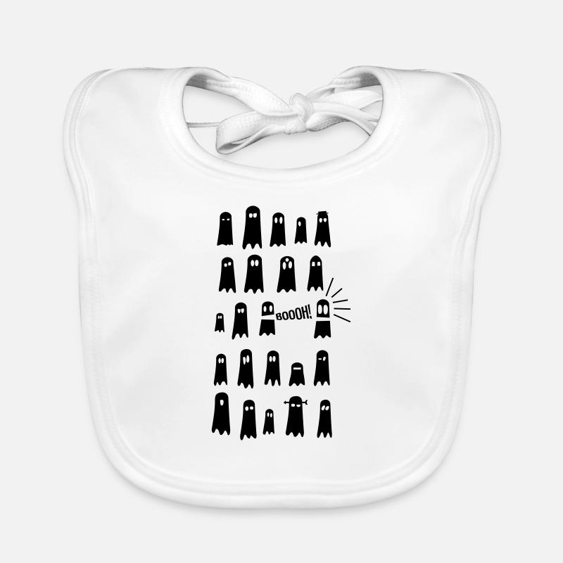 Ghosts in the Dark Organic Baby Bibs
