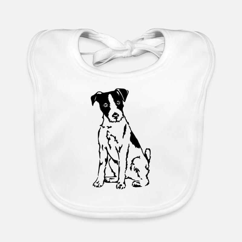 Russell Terrier Organic Baby Bibs