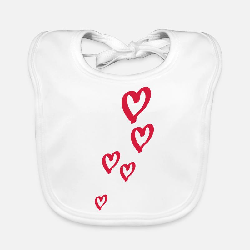 cœur Bavoir bio Bébé