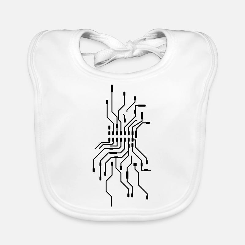 design cool cpu leitungen draht verkabelung comput Baby Bio-Lätzchen