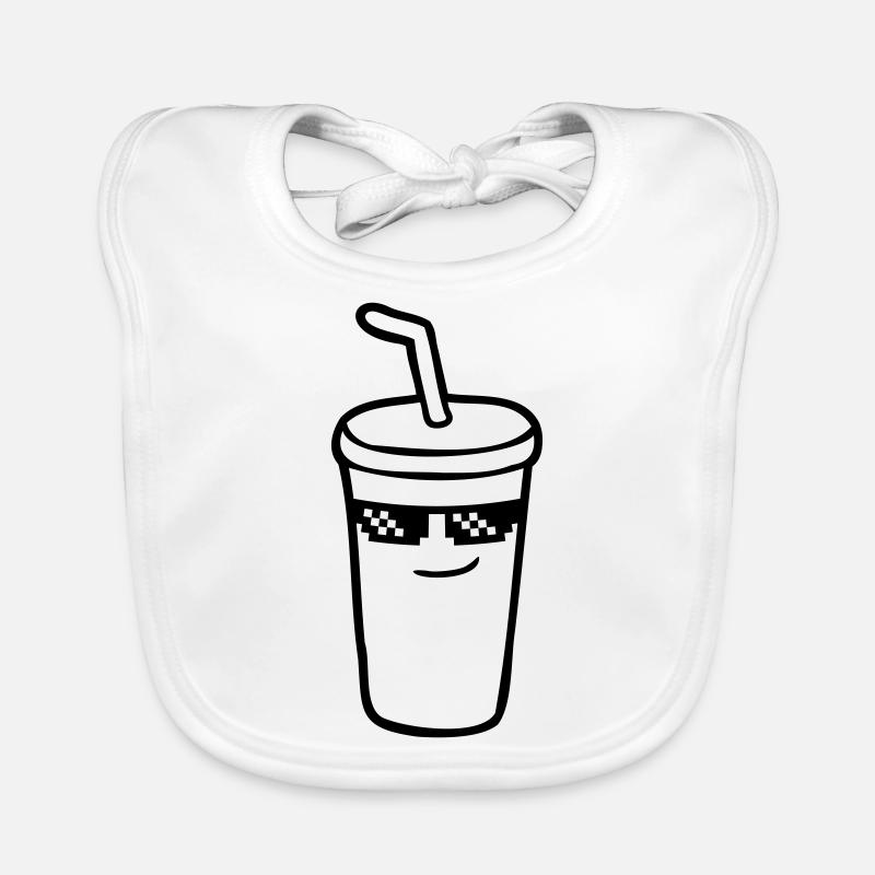 Sonnenbrille Pixel Cola - Baby Bio-Lätzchen - Weiß