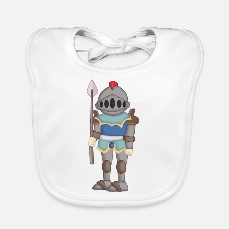 Garde en armure medievale Bavoir bio Bébé