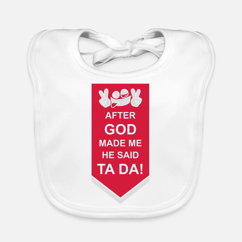 after god made me Organic Baby Bibs