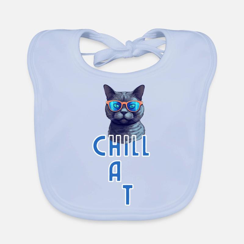 Chat froid Bavoir bio Bébé