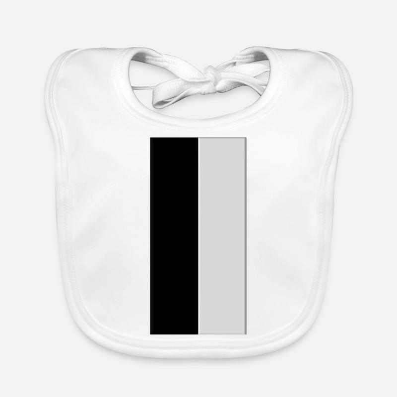 Couleurs Noir & Blanc Bavoir bio Bébé