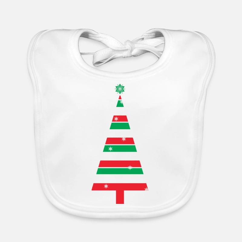 sapin geo multicolore Bavoir bio Bébé