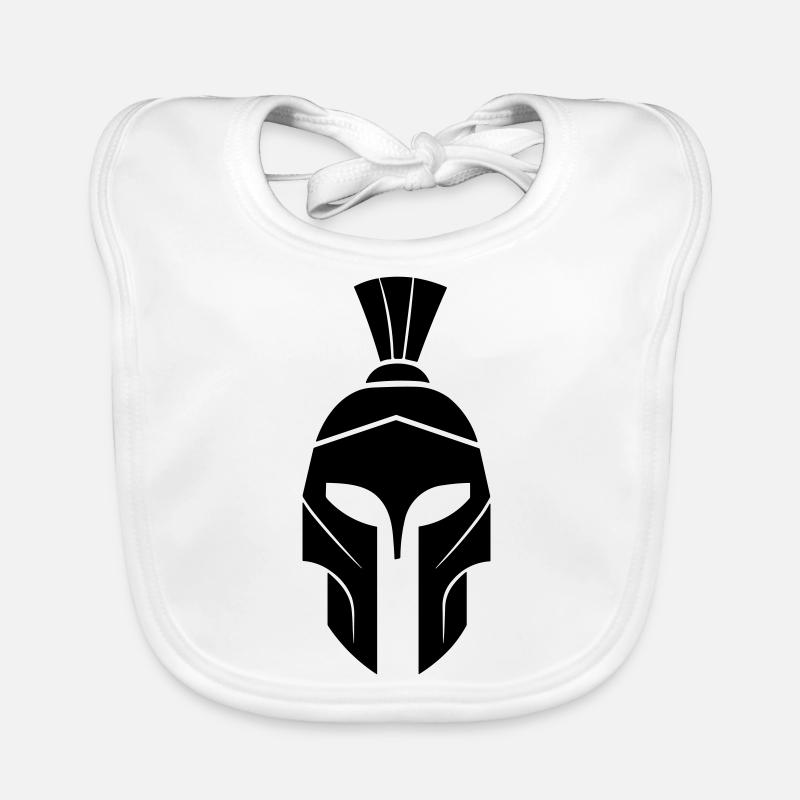 casque spartiate Bavoir bio Bébé