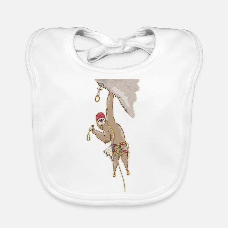 Faultier-Klettern Baby Bio-Lätzchen