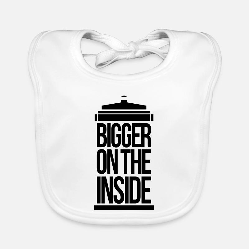 Bigger on the inside - Bavoir bio Bébé - blanc
