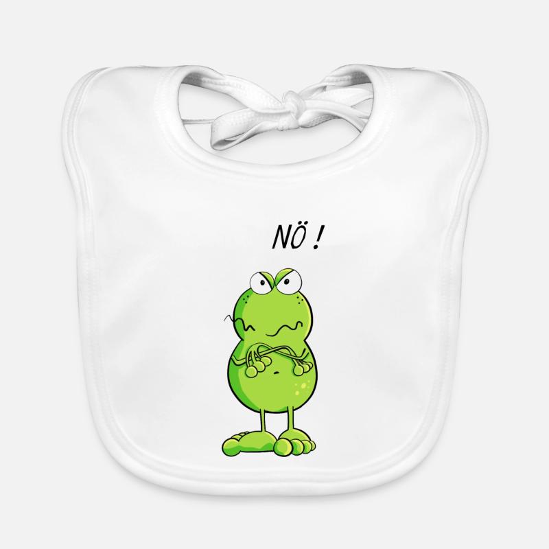 Frosch sagt einfach mal Nö Baby Bio-Lätzchen