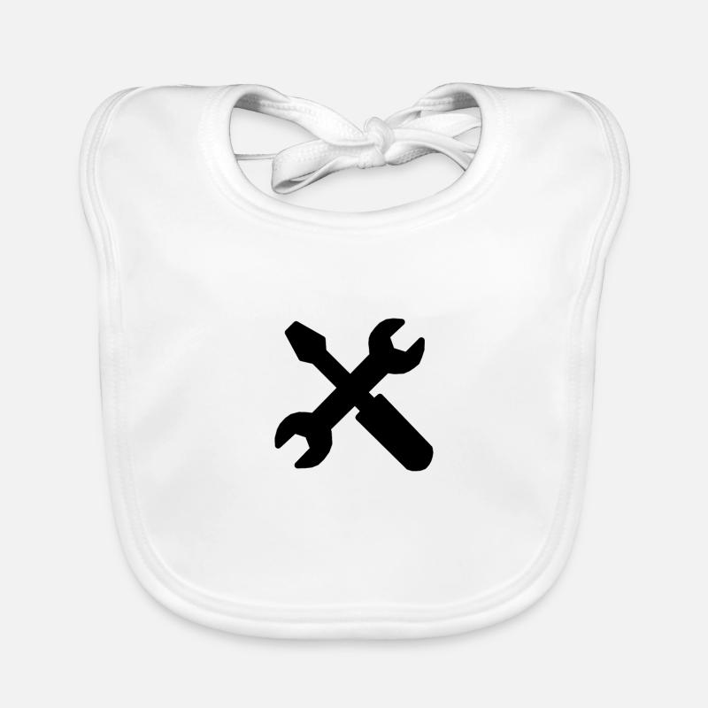 Tool screwdriver Organic Baby Bibs