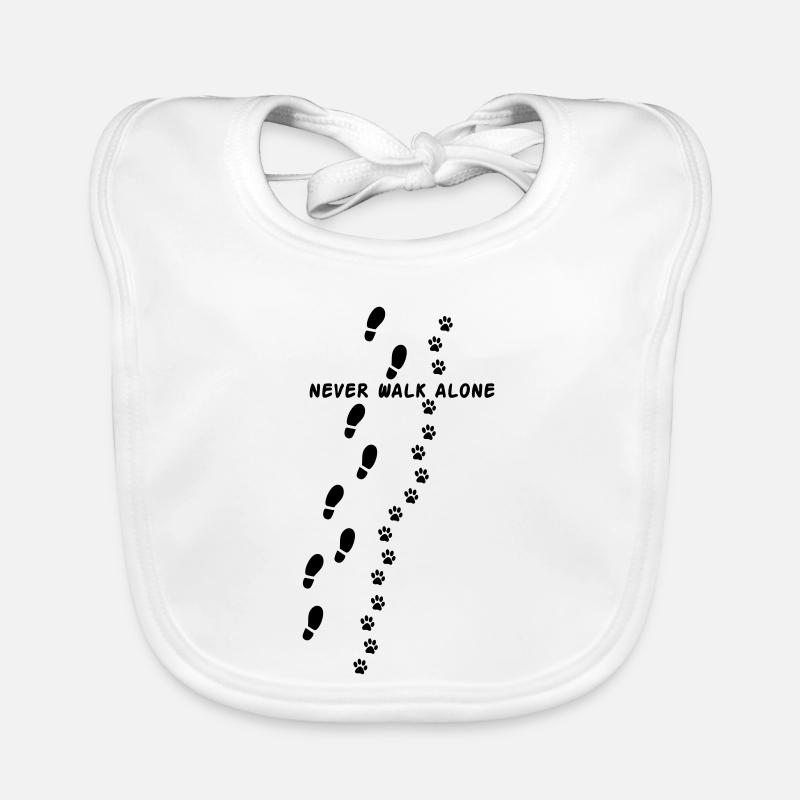 Never walk alone Baby Bio-Lätzchen