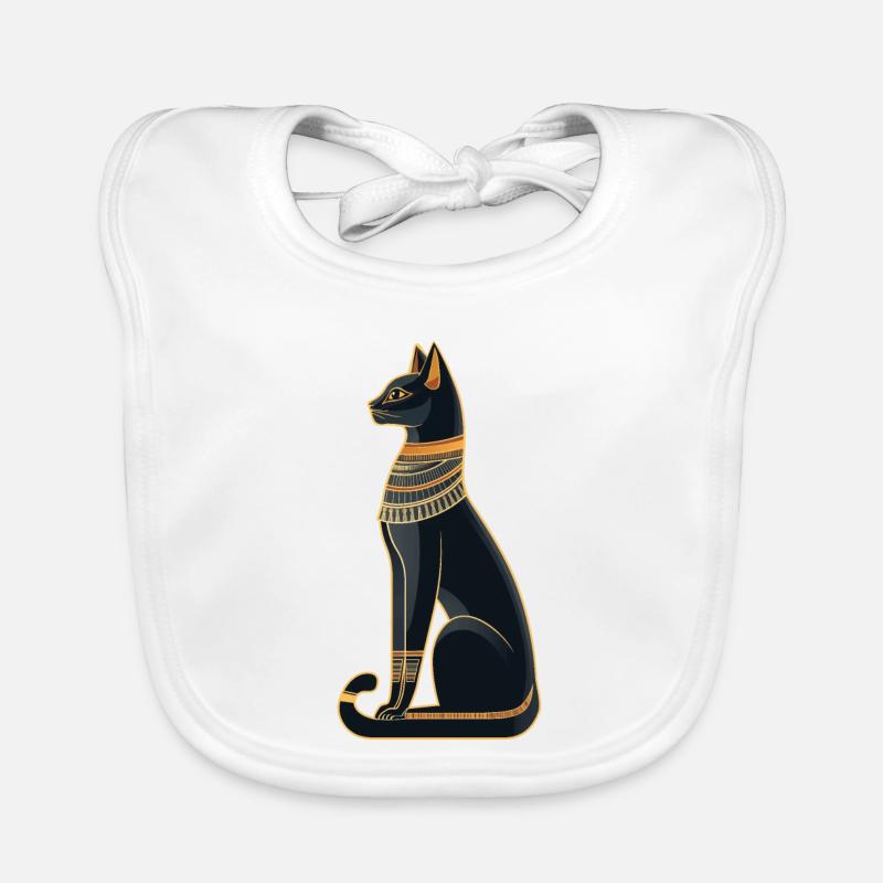 Chat égyptien Bavoir bio Bébé