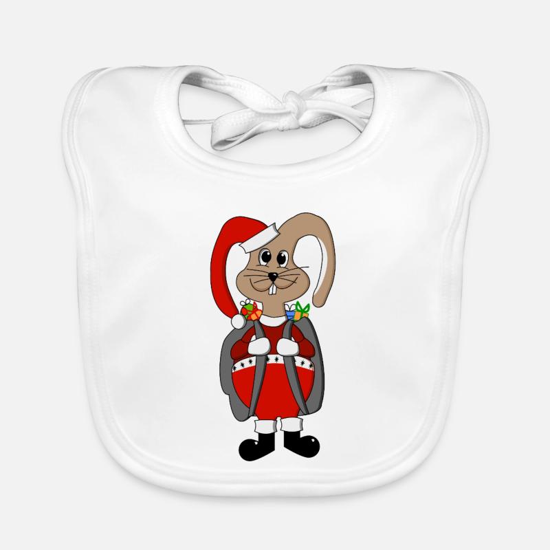 Lapin de Noël Bavoir bio Bébé